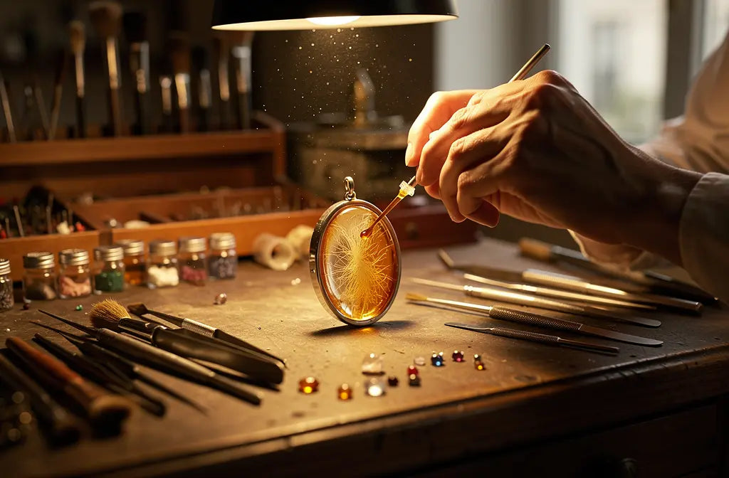 Bijou souvenir personnalisé avec les poils de votre animal