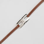  Bracelet Helys H argent rhodié personnalisé - vue détail gravure