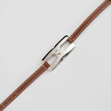  Bracelet Helys H argent rhodié personnalisé - vue détail gravure