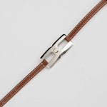  Bracelet Helys H argent rhodié personnalisé - vue détail gravure