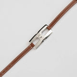  Bracelet Helys H argent rhodié personnalisé - vue détail gravure