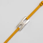 Bracelet Helys R argent rhodié personnalisé - vue portée femme