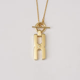 Bijou souvenir or vermeil - collier Hera M avec compartiment mèche cheveux personnalisé