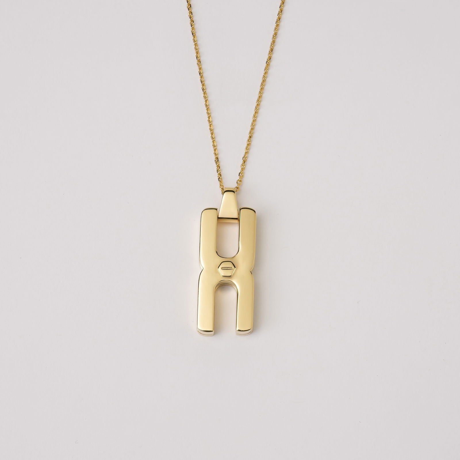 Collier Hera S en or vermeil - pendentif anneau personnalisé fabrication artisanale française