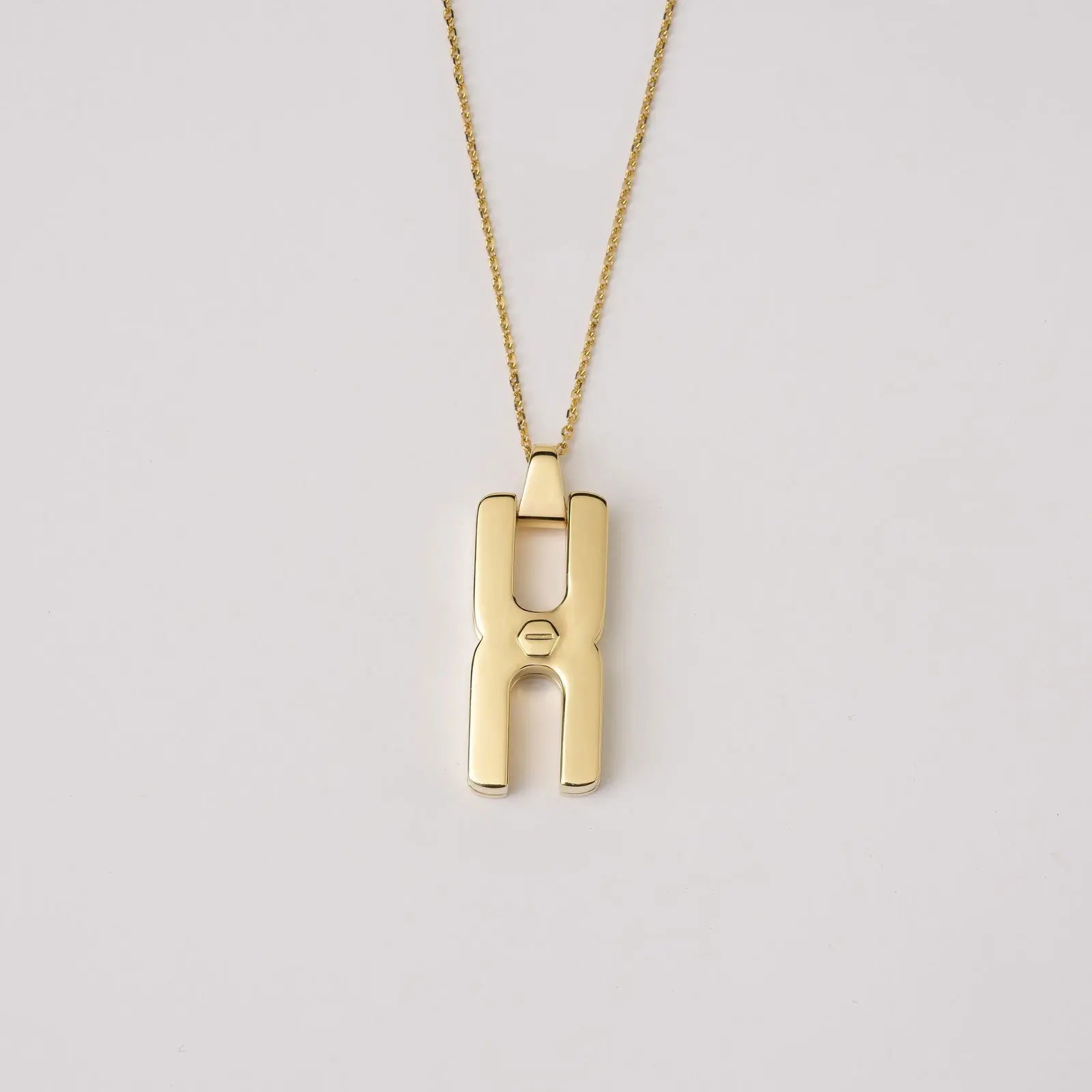 Collier Hera S en or vermeil - pendentif anneau personnalisé fabrication artisanale française