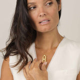 Collier Hera V or vermeil - pendentif personnalisé mémoriel- fabrication artisanale française