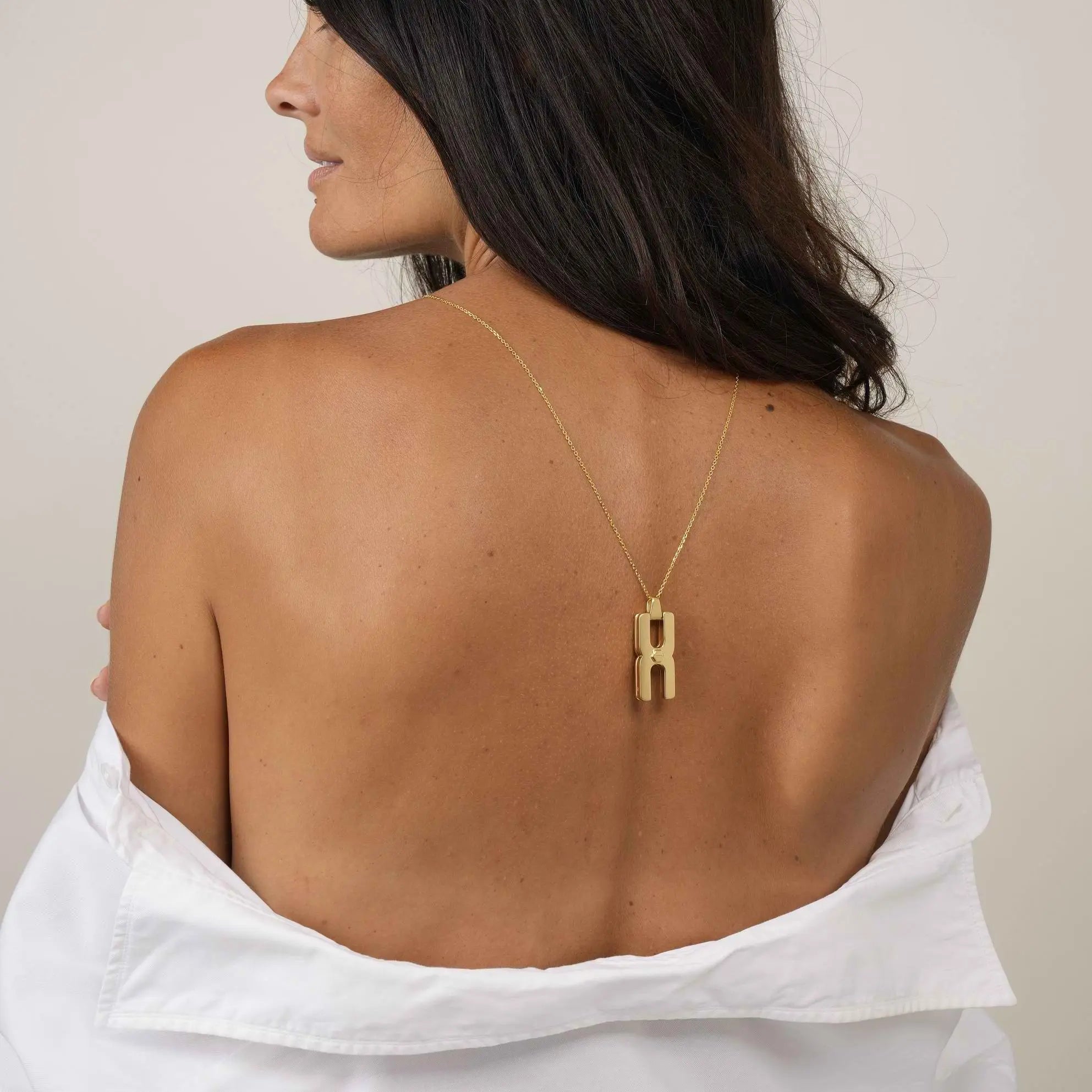 Collier Hera V or vermeil - pendentif personnalisé mémoriel- fabrication artisanale française