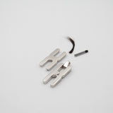 Pendentif Hera R argent rhodié personnalisé - fabrication artisanale française Alhiage, bijou unique et précieux