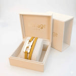 détail du bracelet helys en or vermeil avec ouverture aimantée fabriqué en France