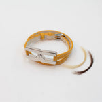 Bijou mariage argent rhodié - bracelet Helys K avec compartiment mèche cheveux 