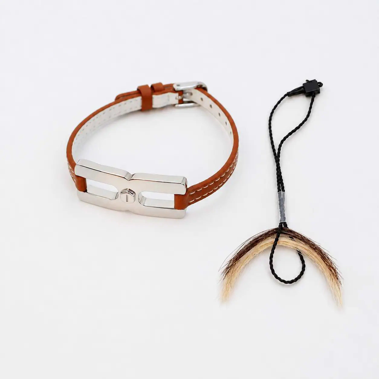 Bracelet Helys H en argent  personnalisable - bracelet cuir homme - fabrication française