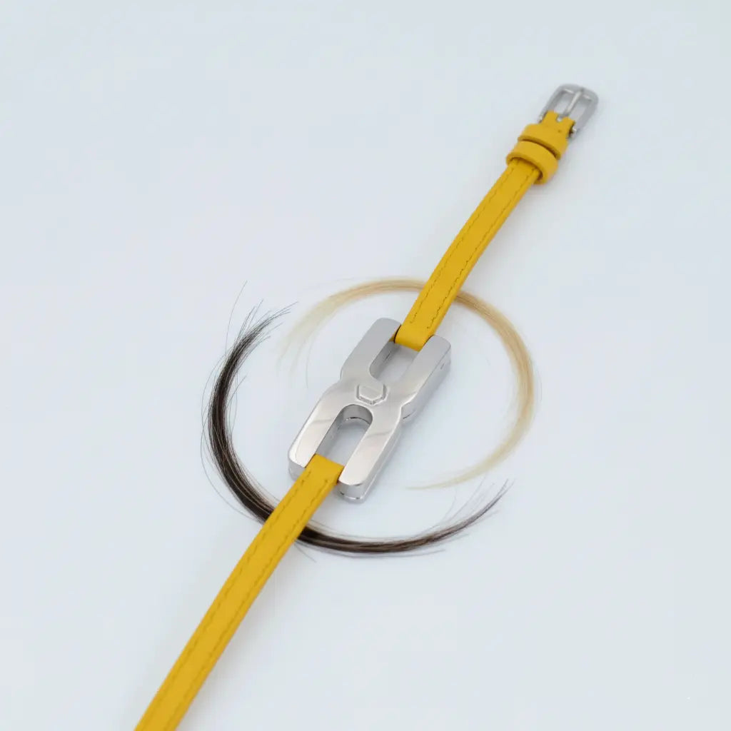 Détail bracelet argent rhodié - Helys R artisanal haut de gamme française 