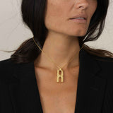 Pendentif Hera V en or vermeil 18 carats - bijou personnalisé artisanal français Alhiage