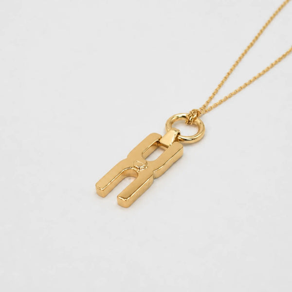  Collier Hera T or vermeil - bijou souvenir personnalisé fabriqué à la main en France, cadeau unique et précieux